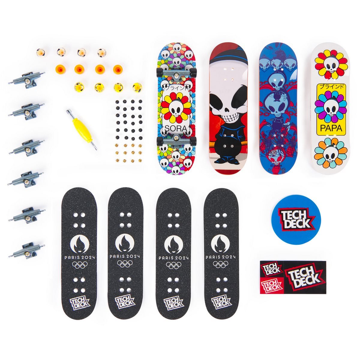 Tech Deck Pack De 4 - Sora Shirai Paris 2024